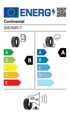 CONTINENTAL ULTRACONTACT FR 205/50 R17 89V nyári gumi 2. kép