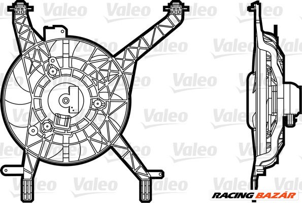 ventilátor, motorhűtés VALEO 696345 for FORD 1. kép