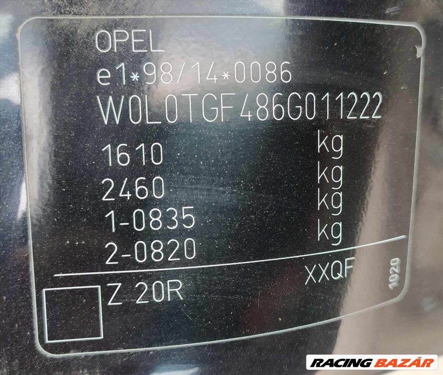 2005 Opel Astra G 1.4 Twin Port benzin, manuális- balkormányos jármű ÉRKEZETT bontási céllal!  8. kép