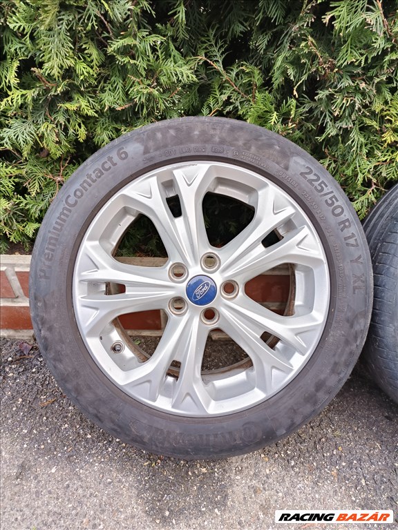  5x108 lyukosztású 17" használt Ford alufelni, rajta 225/50 használt nyári gumi 8. kép