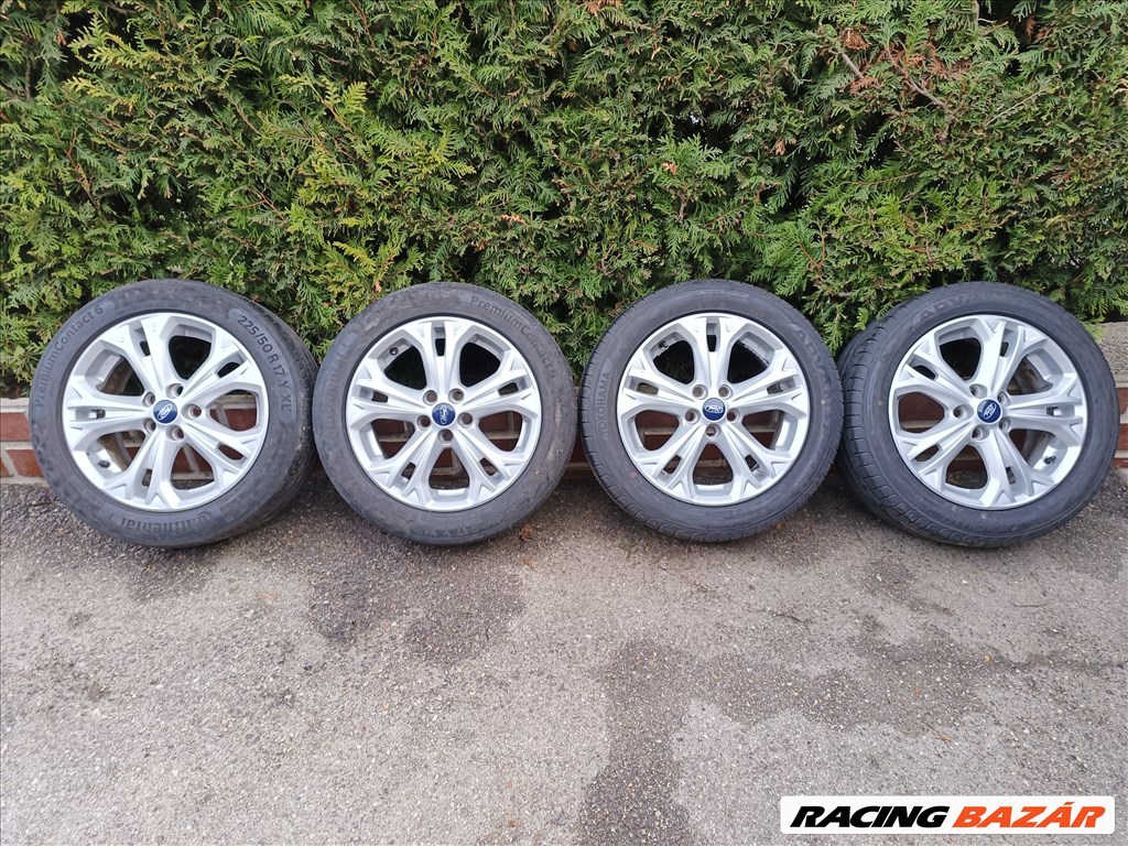  5x108 lyukosztású 17" használt Ford alufelni, rajta 225/50 használt nyári gumi 4. kép