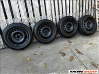 Opel Astra J 5x105 lyukosztású 16" gyári lemezfelni, rajta 205/60 használt Bridgestone téli gumi