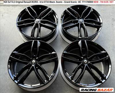 R20 5x114,3 Original Renault IKORO - 6.5J ET33 Black- Scenic - Grand Scenic  OE 
