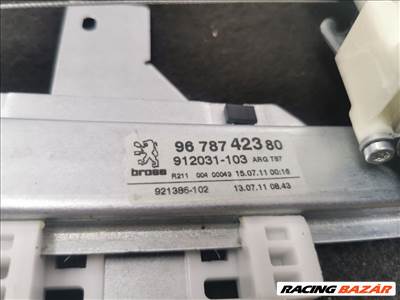 Peugeot 5008 I Bal hátsó Ablakemelő Szerkezet (Elektromos)  9678742380