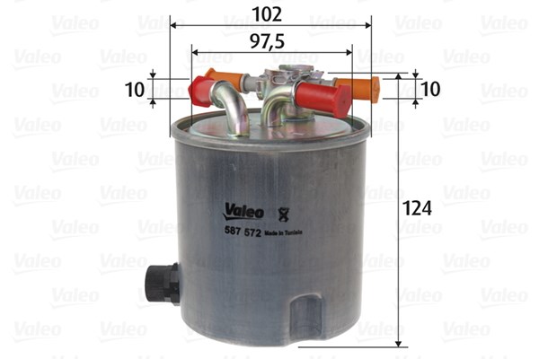VALEO 587572 - Üzemanyagszűrő DACIA RENAULT SUZUKI 1. kép