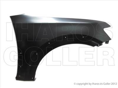 Mitsubishi Pajero 2007-2021 - Első sárvédő jobb, díszléc lyukakkal