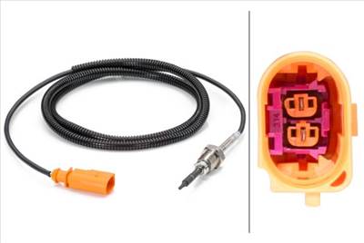 Érzékelő, kipufogógáz-hőmérséklet HELLA 6PT 014 494-251 for HITACHI, AUDI, VW