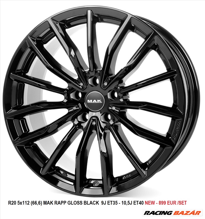 R20 5x112  MAK RAPP  kétszéles új felnik BMW X5 X6 G05 G06 20" 20col 1. kép