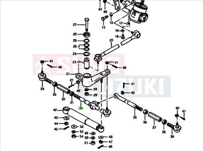 Suzuki Samurai LJ80 kormányösszekötő rúd 2 gömbfejes 48850-73010