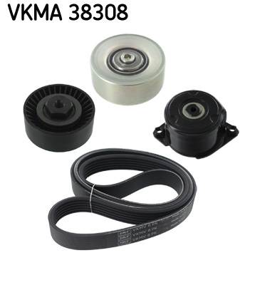 SKF VKMA 38308 - hosszbordás szíj készlet BMW