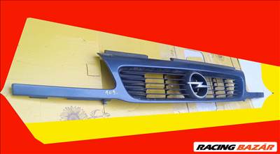 Opel Astra F rács bajuszléccel emblémával F Astra facelift kék	