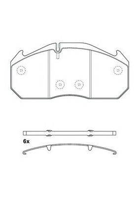 JURID 2903009560 - fékbetét IRISBUS MAN MERCEDES-BENZ RENAULT TRUCKS SETRA VAN HOOL
