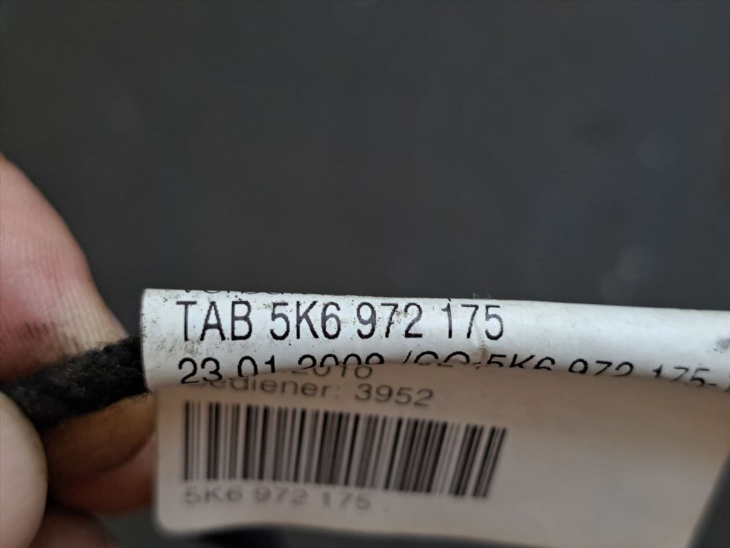 VW GOLF VI 5K1 Csomagtérajtó Kábelköteg (36751) 5K6 972 175 3. kép