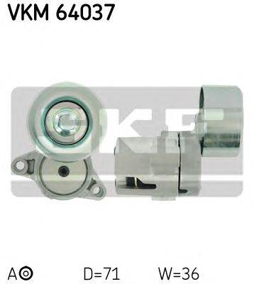 SKF VKM 64037 - hosszbordásszíj feszítőgörgő MAZDA