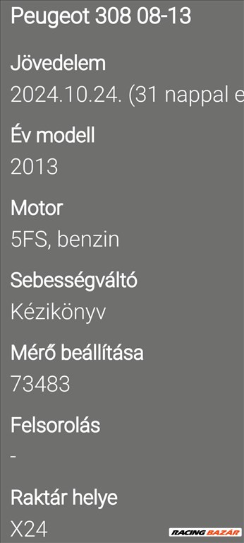 Peugeot 308 I 120 VTi Motor  5f0116vti 5fs16vti 5. kép