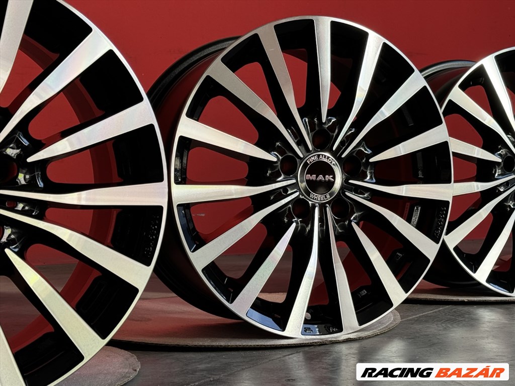 R18 5x112 (66,6) MAK KRONE BLACK MIRROR 8J ET48 8x18 18" 18col új felnik alufelnik 4. kép