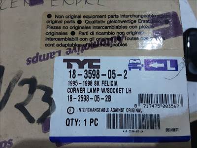 VW CADDY II Pick-up 9U7 Bal első Irányjelző (00191) TYC/183598052