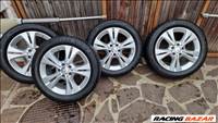  Mercedes Gyári 5x112 lyukosztású 17" újszerű alufelni, rajta 225/50 használt Bridgestone téli gumi 