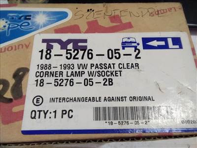 VW PASSAT 3A2, 35I Bal első Irányjelző (00301) TYC/185276052