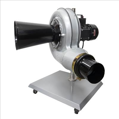 Lincos Mobil kipufogógáz elszívó 2300 m³/h, nagy teherbírású, 1,5 kW - LFE-01003