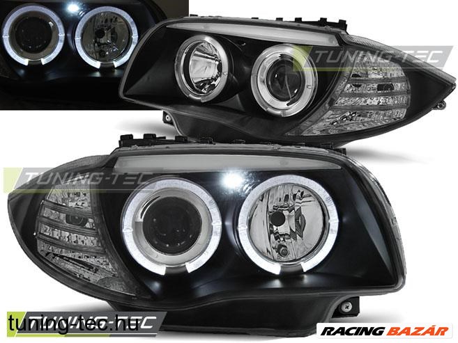BMW 1 E87/E81/82/88 (04-11) Angel Eyes fekete 04-0 1. kép