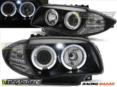 BMW 1 E87/E81/82/88 (04-11) Angel Eyes fekete 04-0