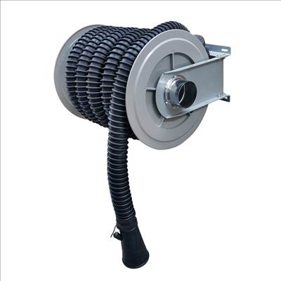 Lincos Kipufogógáz tömlődob, 76mm x 8m tömlő kerek fúvókával - LFE-01004