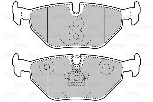 fékbetétkészlet, tárcsafék VALEO 598753 for BMW, MG, ROVER, SAAB, … 2. kép