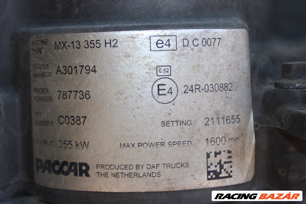 DAF XF106 MX-13 355 H2 2111655 motor teherautó-hoz 5. kép