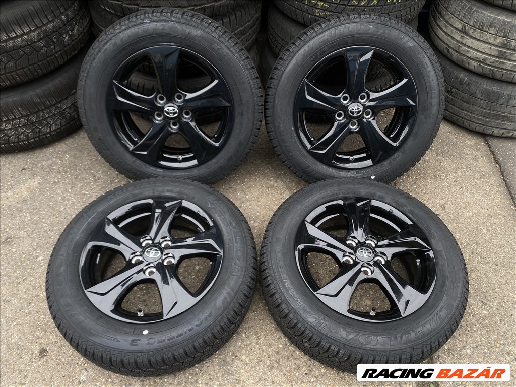 4db gyári 15" Toyota Yaris szerelt kerék. (3592647) 1. kép