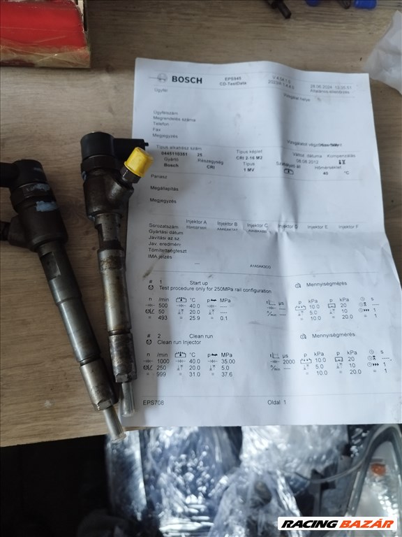 Fiat 500 1.3 Multijet 16V Porlasztó  0445110351 1. kép