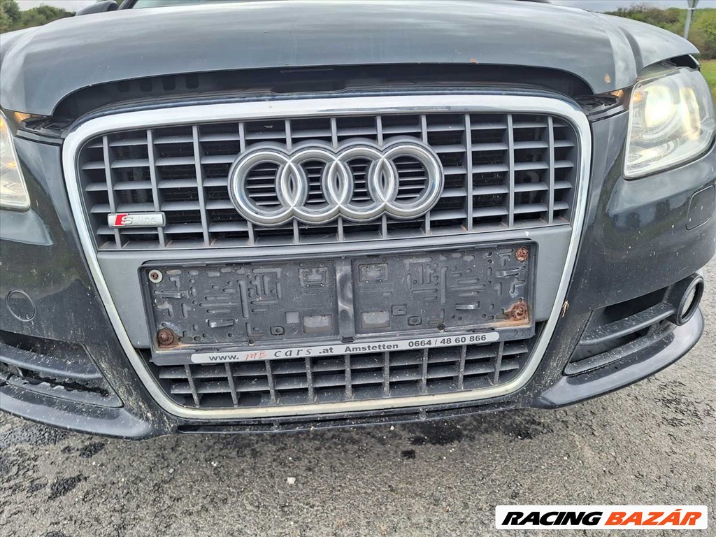Audi A4 (B6/B7) S-line Lámpamosós LY9B első lökhárító 2. kép