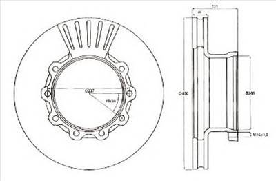 JURID 567500J - féktárcsa SCANIA