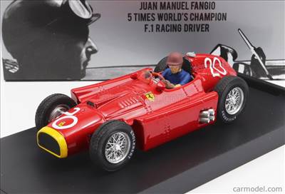 FERRARI F1 D50 N 20 2nd MONACO GP JUAN MANUEL FANGIO 1956 WORLD CHAMPION - WITH DRIVER FIGURE