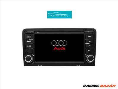 Audi A3 Android CarPlay Multimédia Navigáció Autórádió Tolatókamerával