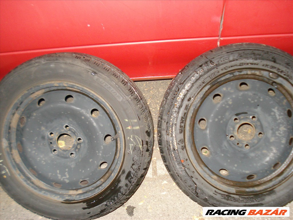  5x108 lyukosztású 16" használt lemezfelni, rajta 205/55 újszerű Falken téli gumi gumi  2. kép