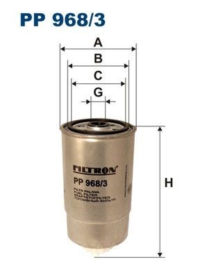 Üzemanyagszűrő FILTRON PP 968/3 for FIAT 1. kép