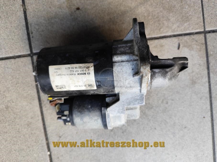 Opel Astra J, Meriva B, Corsa D A12XER A14NET önindító 55578921 1. kép