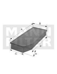 MANN-FILTER C 27 047 - légszűrő JEEP