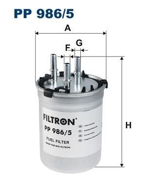 Üzemanyagszűrő FILTRON PP 986/5 for VAG 1. kép