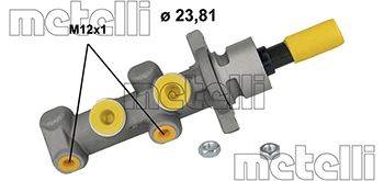 METELLI 05-0426 - főfékhenger CITROËN PEUGEOT