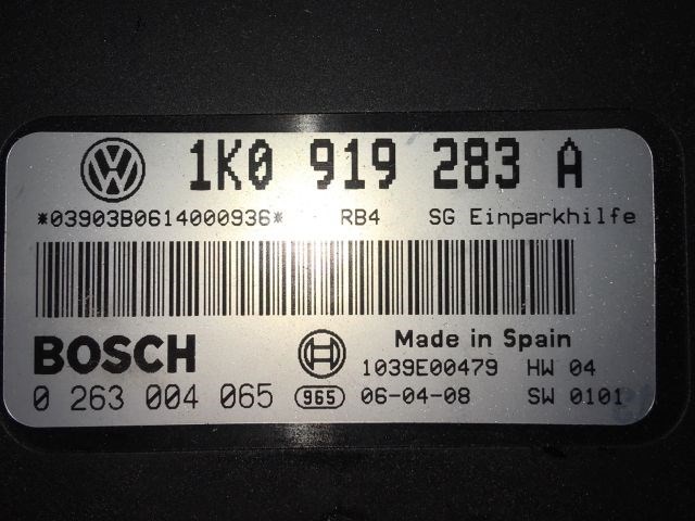 VW GOLF PLUS Tolatóradar Elektronika 3. kép