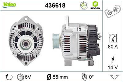 generátor VALEO 436618 for RENAULT, MITSUBISHI, VOLVO