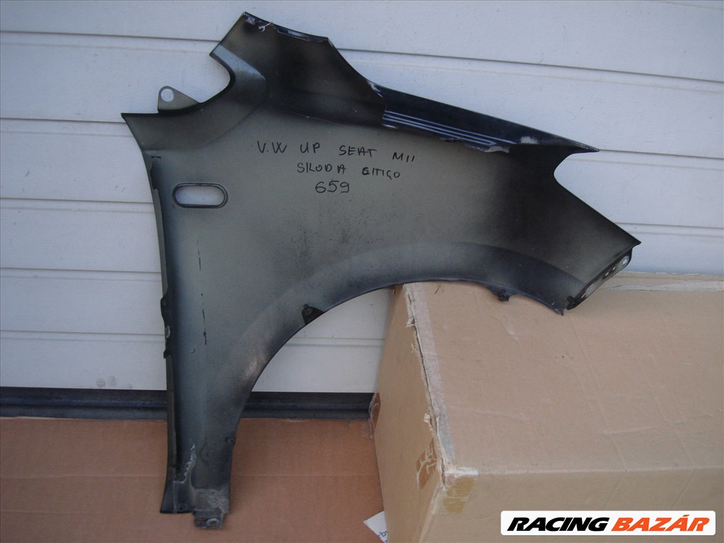 VW UP Seat MII Skoda Citigo Bal első Sárvédő 1S0821105 2011-től 4. kép