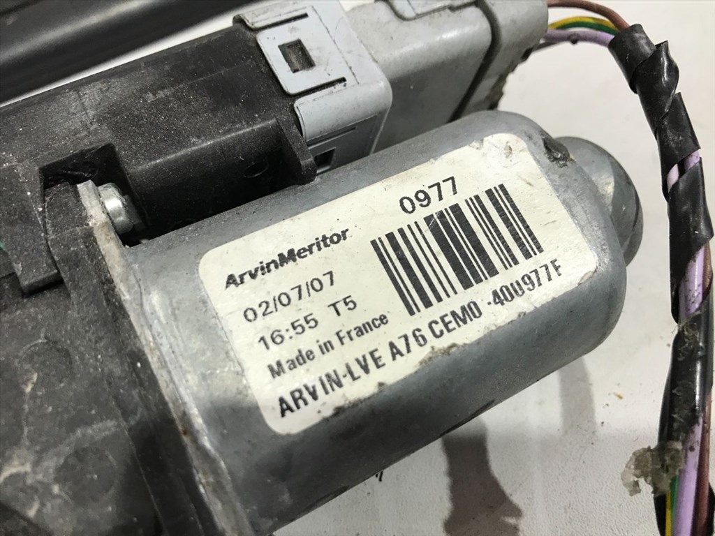 PEUGEOT 207 CC WD_ Bal hátsó Ablakemelő Motor (19721) 3. kép