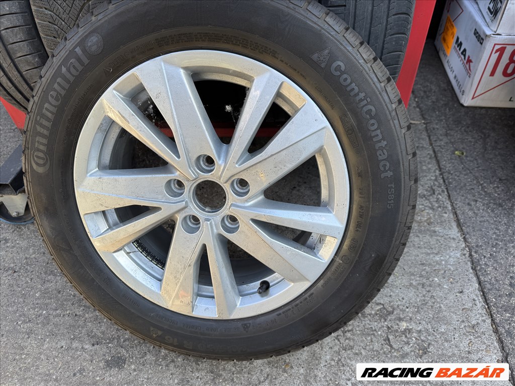 Volkswagen Touran gyári 6,5X16-os 5X112-es ET48 könnyűfém felni garnitura eladó 3. kép