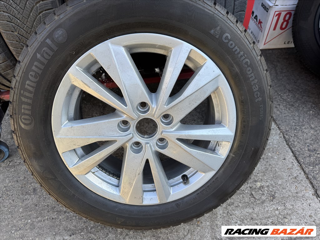 Volkswagen Touran gyári 6,5X16-os 5X112-es ET48 könnyűfém felni garnitura eladó 4. kép
