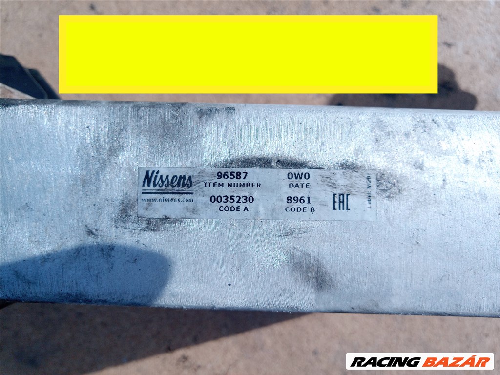 Opel Astra H intercooler hűtő H Astra 1.7 cdti ni96587 2. kép