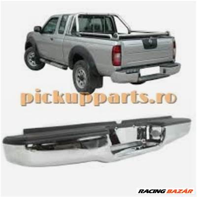 Nissan Navara (D22) hátsó lökhárító , króm
