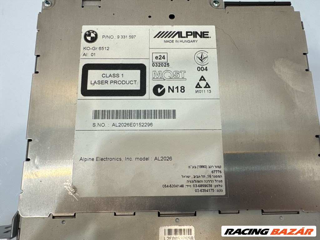 BMW X3 F25 kis CIC navigáció fejegység 9331597 al2026e0152296 6. kép